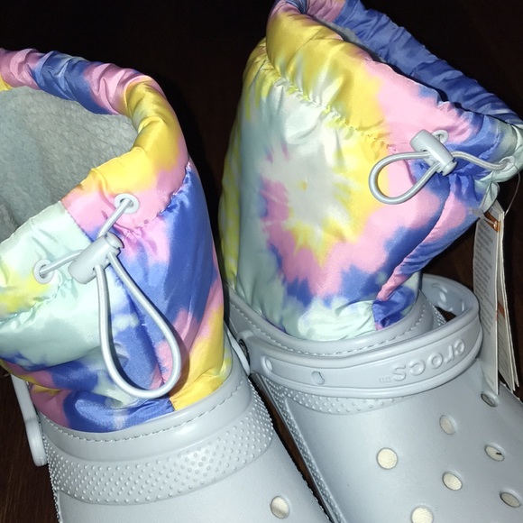 Crocs Classic Lined Neo Puff Boots Mens NWT - Picture 6 of 7